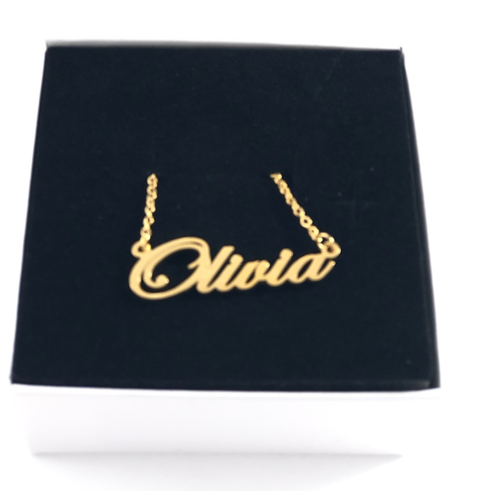 14K Gold Plated Name Necklace - Olivia